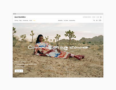 Marimekko e-commerce website