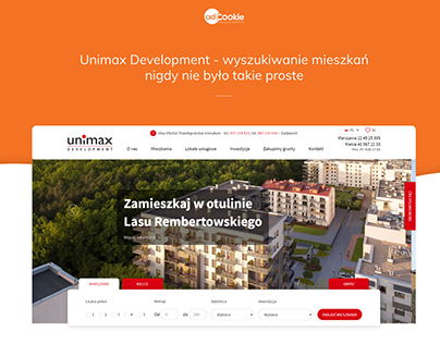 Unimax - Strona i wyszukiwarka Mieszkań