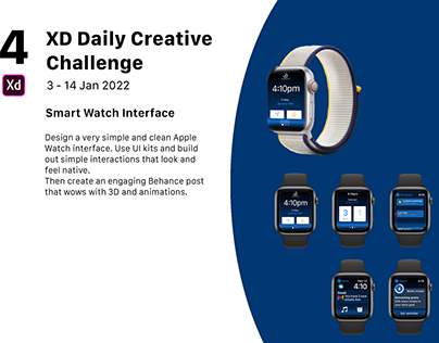 Smart Watch Interface - XD Daily Creative Challenge #4