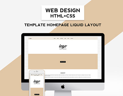 Web Design - Homepage Template Liquid Layout