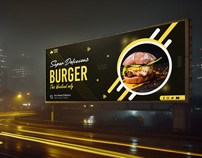 Restaurant Delicious Food Billboard Advertising