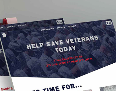 Help Save Veterans Website Design