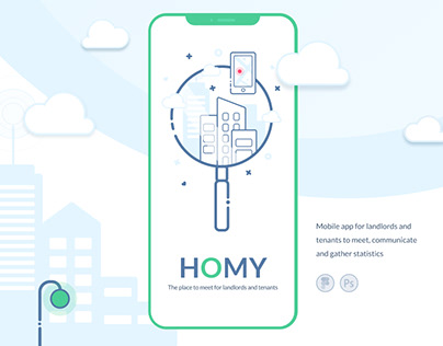 Mobile app for landlords and tenants HOMY