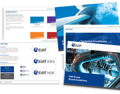 Edif Group brand alignment, collateral and website