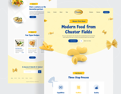 Chuster : Website Homepage Design 🍝