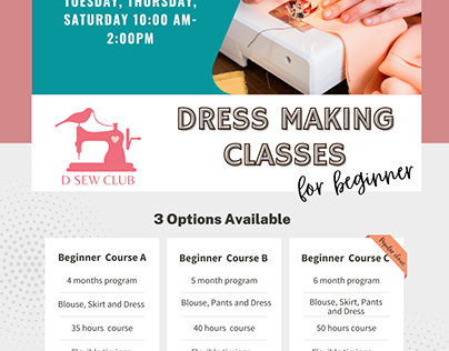 Sewing and Dress Making Courses