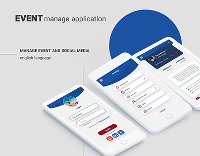 Event Manage app UI Design
