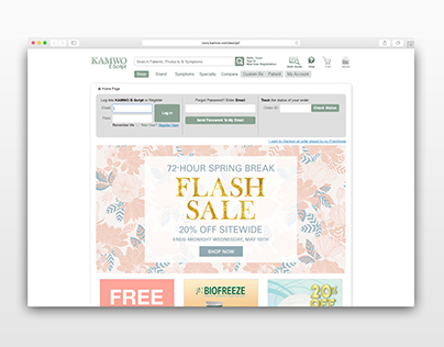 Spring Flash Sale Web Banner For Kamwo Meridian Herbs