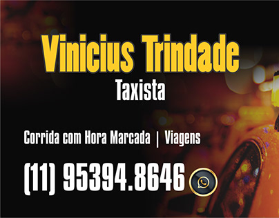 Cartão Visita Vinicius Trindade Taxista