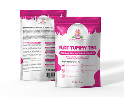 Flat Tummy Tea Packaging Design