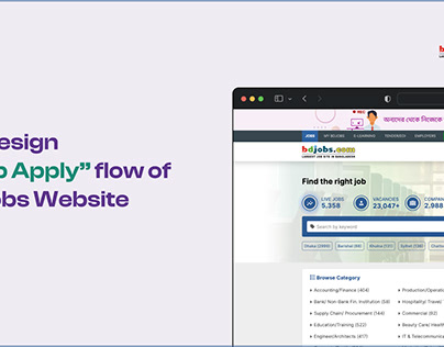 Redesign “Job Apply” flow of bdjobs Website