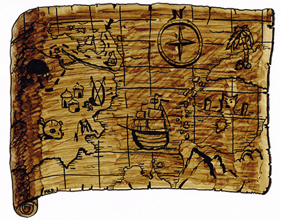 Cave in The Dark Treasure Map