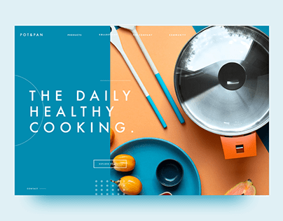 Frying Pan Website UI - Daily Healthy Cooking