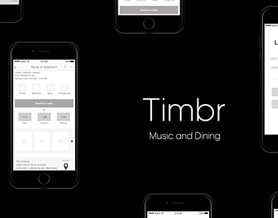 Timbr | Ideation and UX for restaurant discovery app