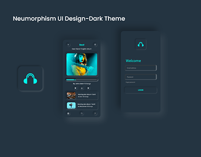 Neumorphism UI Design(Music App)