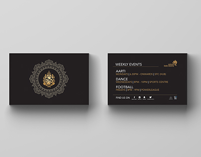Coventry University Hindu Society - Business Cards