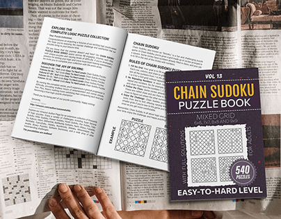 Mixed Grid Chain Sudoku Puzzle Book For Adults Vol 13