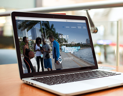 Promotional website for "Navegue Só" by Angola Telecom