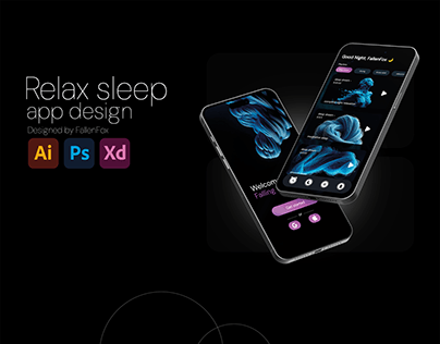 Relax Sleep App UI Design