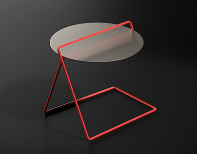"Scissor" side table