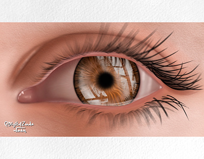 Close up Eye Painting