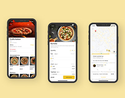 Project thumbnail - Food Delivery with interactive prototype