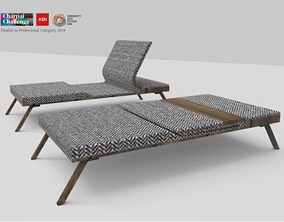 Aasan- A contemporary design convertible bed (charpai)