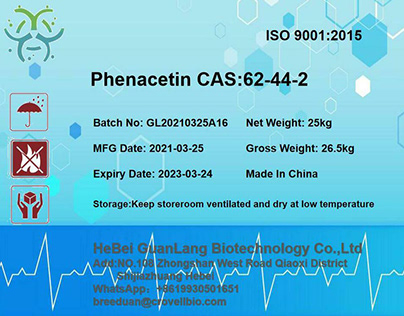Supplier Phenacetin Medicine Manufactory 62-44-2
