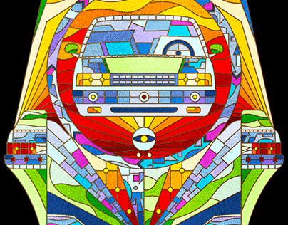 Stained Glass and Tofaş Illustration