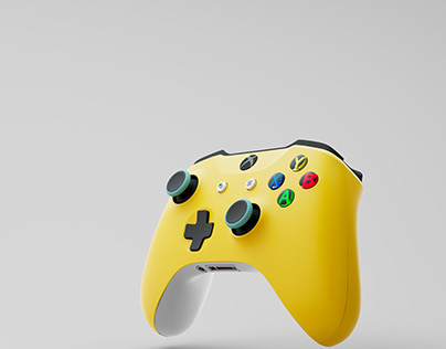 Microsoft Xbox game Controller Realistic Render