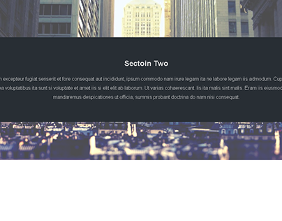 Landing Page With Paralax Effect (HTML5 - CSS3)