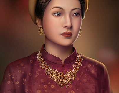 Portrait of Empress Nam Phuong