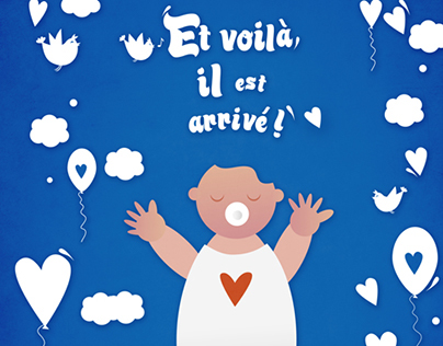 Baby Birth Announcement French