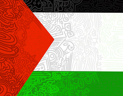 Palestin’s flag doodle art