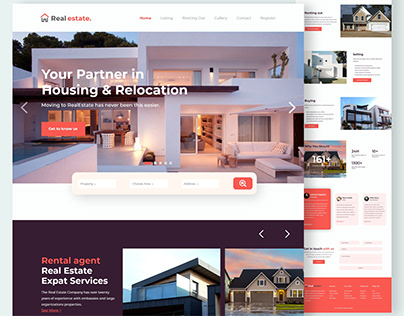 Real Estate Homepage Design