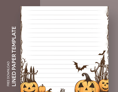 Free Editable Online Halloween Writing Paper Template