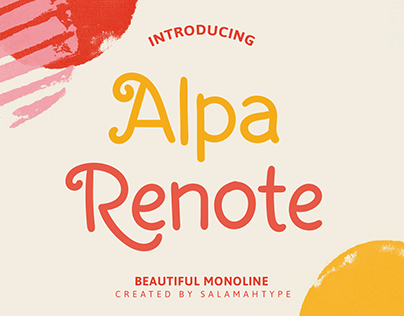 Alpa Renote - Handwriting Font