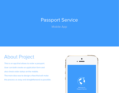 Passport Service Mobile App