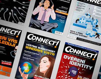 Cover design of Connect! magazine