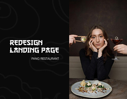 Redesign landing page PANG restaurant