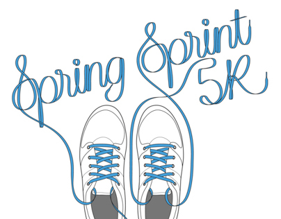 Spring Sprint 5K T-Shirt Design