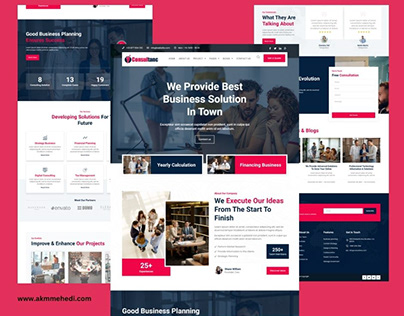 Project thumbnail - Business Consulting Website | Wordpress |Elementor