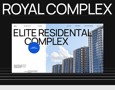 ROYAL | Elite Residental Complex | Landing Page