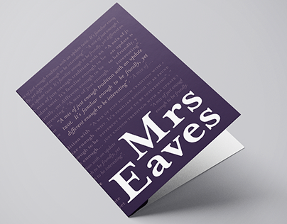 Specimen - Mrs Eaves