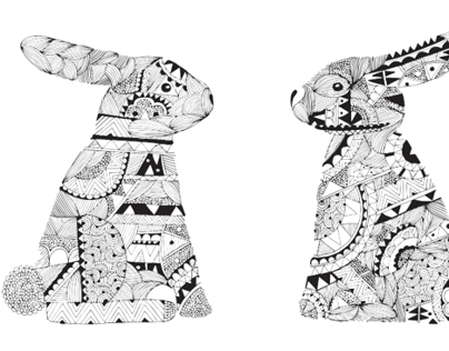 Rabbits Pattern & illustration