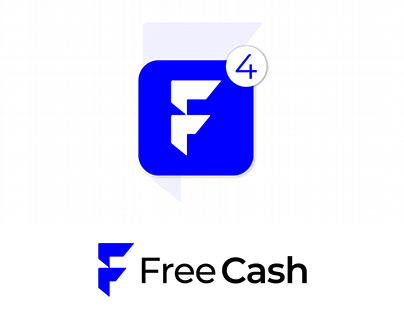 Free Cash, (Letter F) - Letter Logo Design Concept