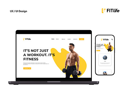 Fitness website Designs for desktop | mobile versions