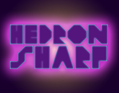 Hedron Sharp Display Font