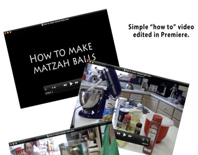 How to make matzah balls video