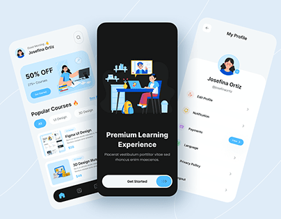 E-learning Mobile App UX/UI